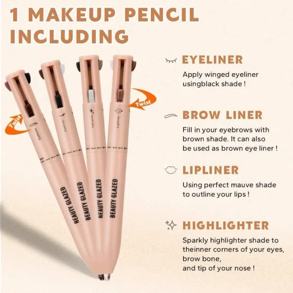 Beauty Glazed 4-in-1 Makeup Pen - Image 3