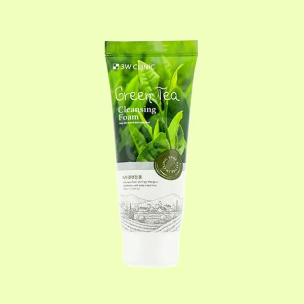 3W-Clinic-Green-Tea-Foam-Cleansing-(100ml) skin care bangladesh